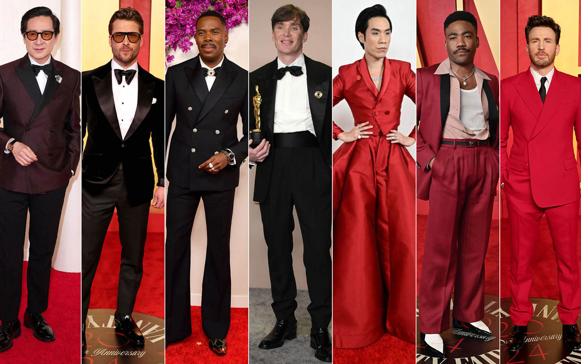 2024 Oscar Fashion Dudes including Colman Domingo, Eugene Lee Yang, Ke