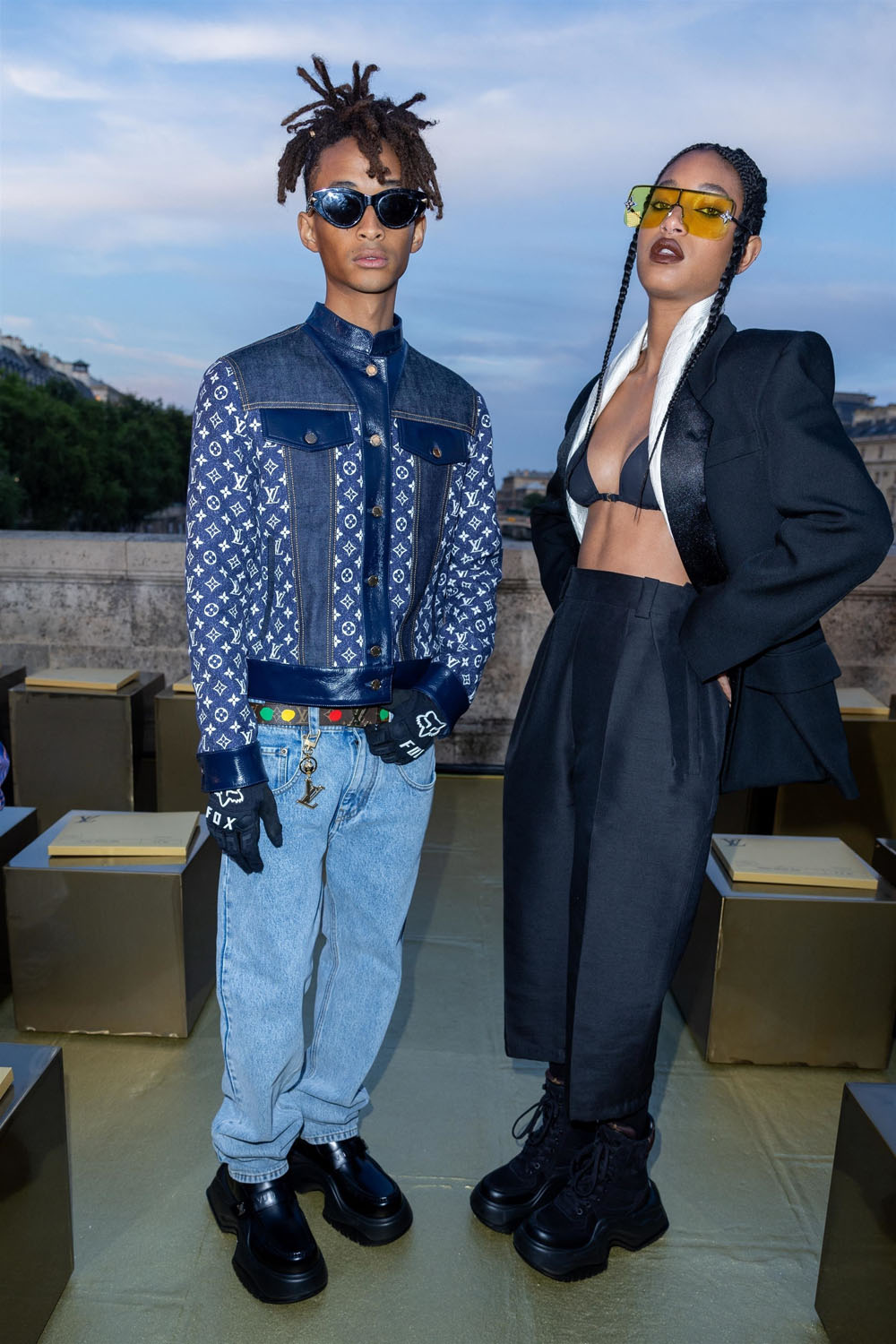 Pharrell Williams takes a victory lap at the Loewe show in Paris