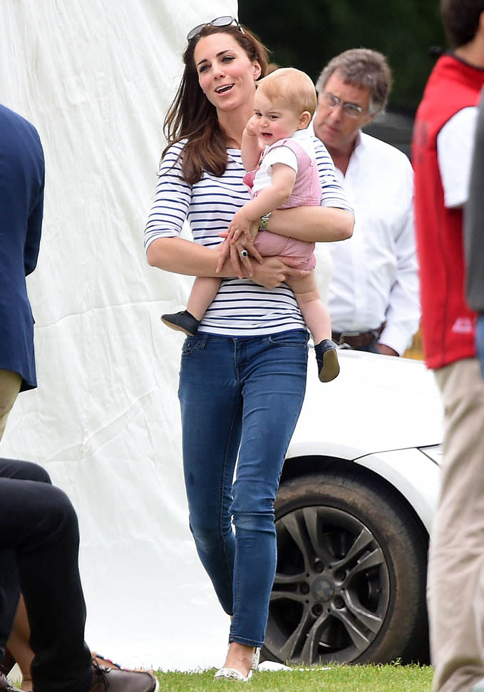 Prince George tries to walk and attack at the polo match|Lainey Gossip ...