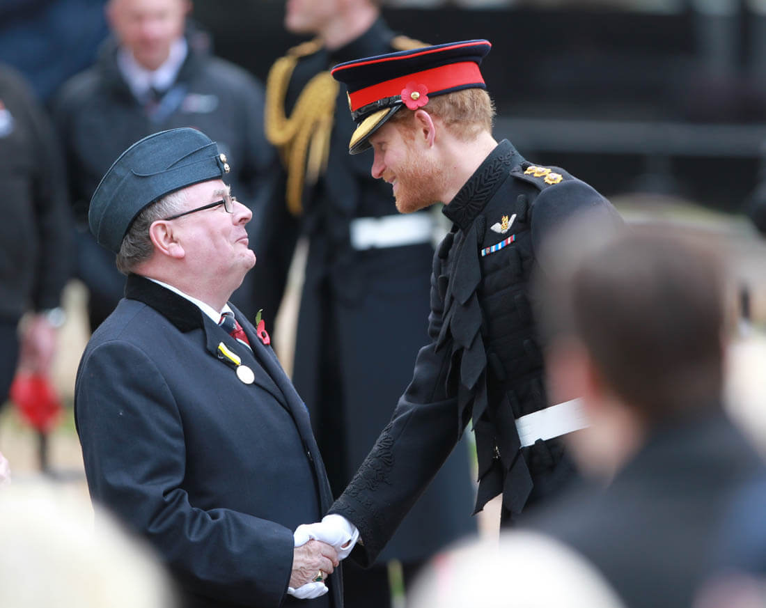 Prince Harry back to work on official duty at the Field Of Remembrance for first time ...1100 x 873