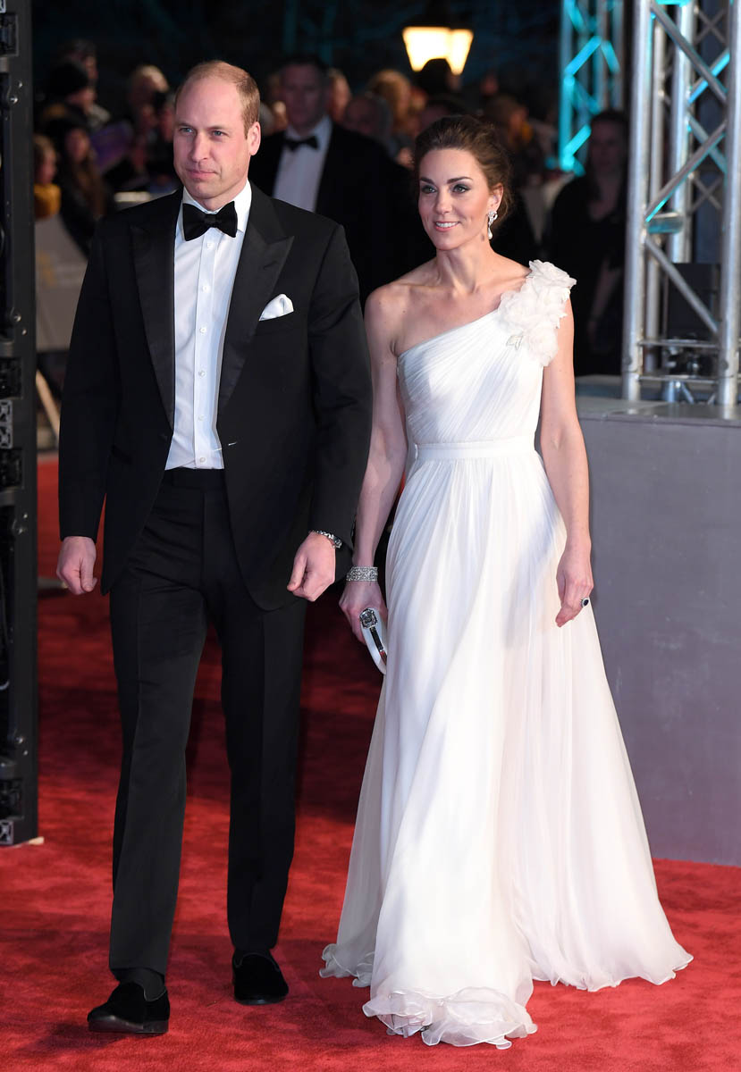 Prince William and Catherine attend the BAFTAs in London