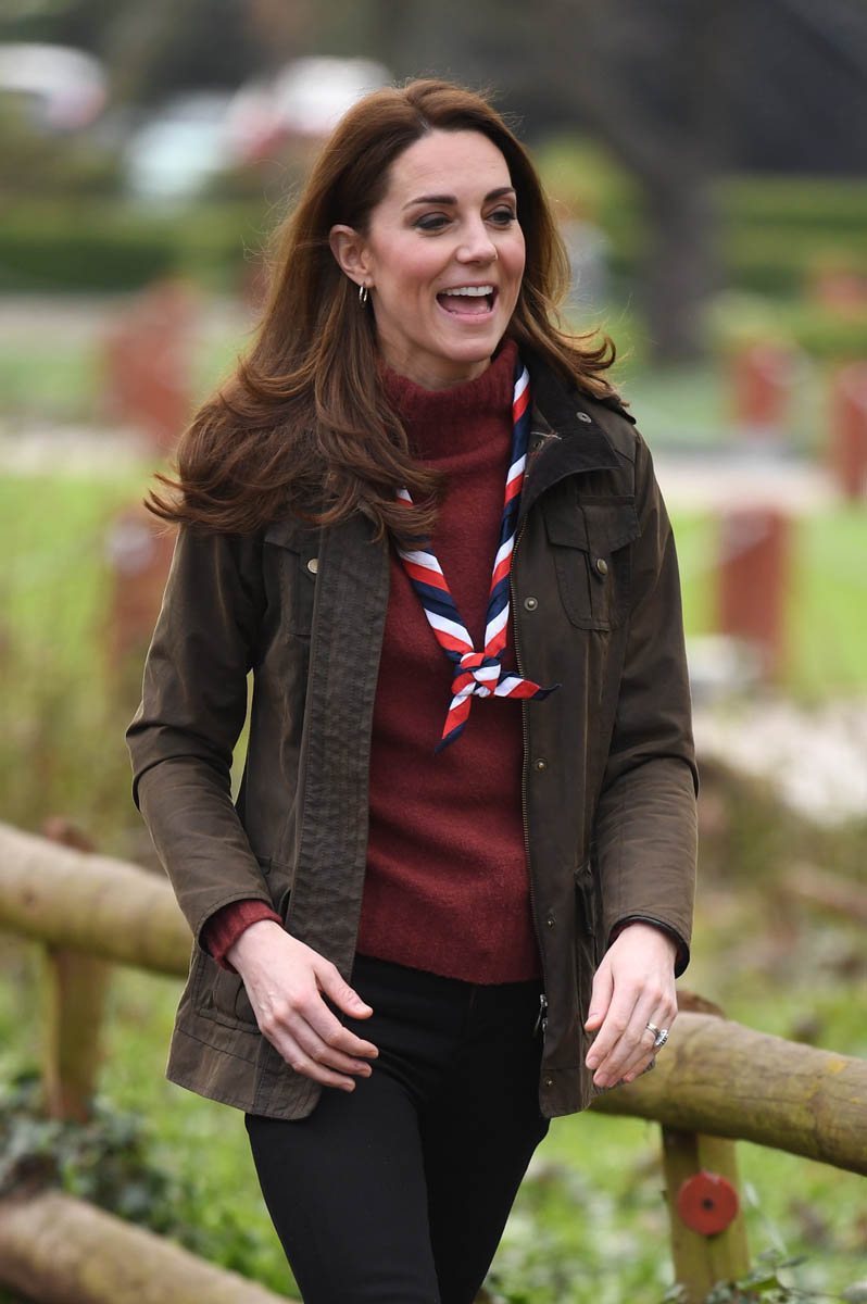 Princess Kate looks comfortable and relaxed as she visits the Scouts