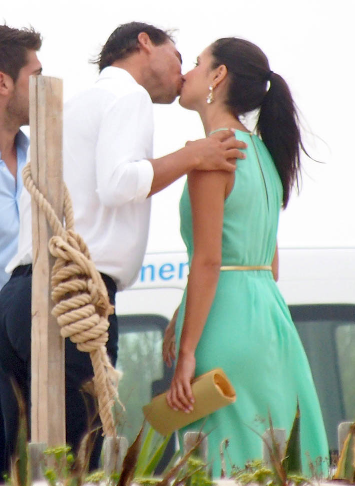 Rafael Nadal and Xisca at a wedding in Spain|Lainey Gossip