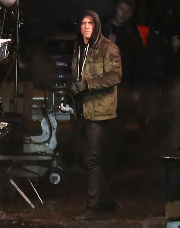 Ryan Reynolds and Ed Skrein on the set of Deadpool in Vancouver|Lainey ...