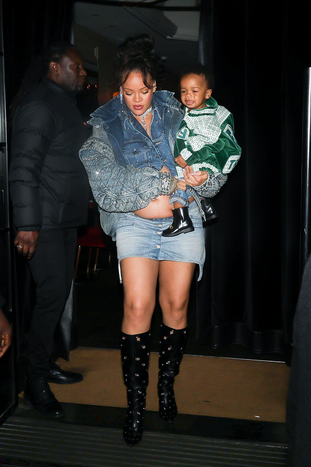 Rihanna & Baby Fenty Hit Up Louis Vuitton For A Paris Shopping Spree