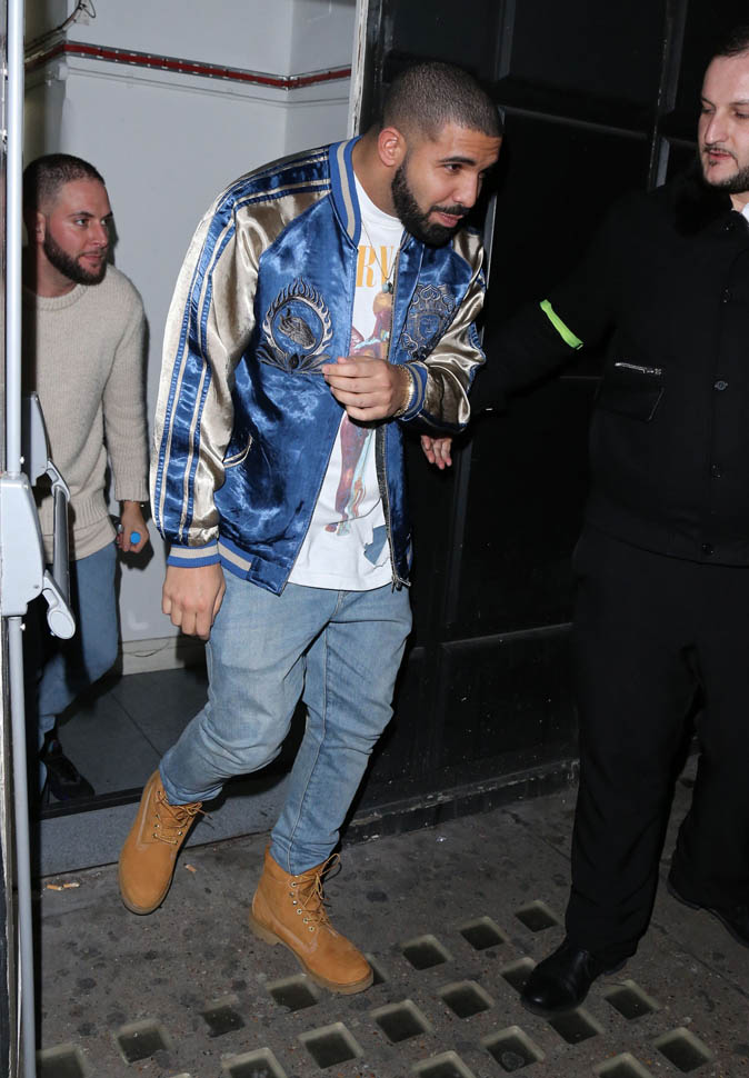 Rihanna and Drake celebrate release of Work video at Libertine Club in ...