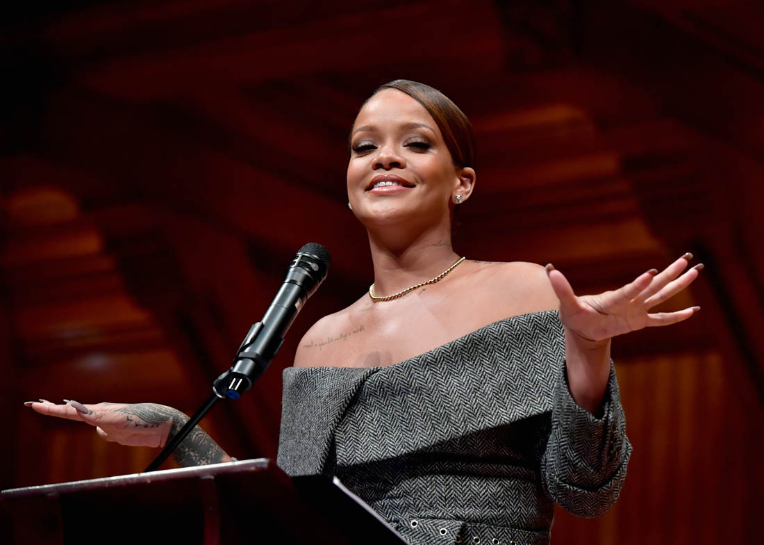 Rihanna receives Harvard Humanitarian of the Year award