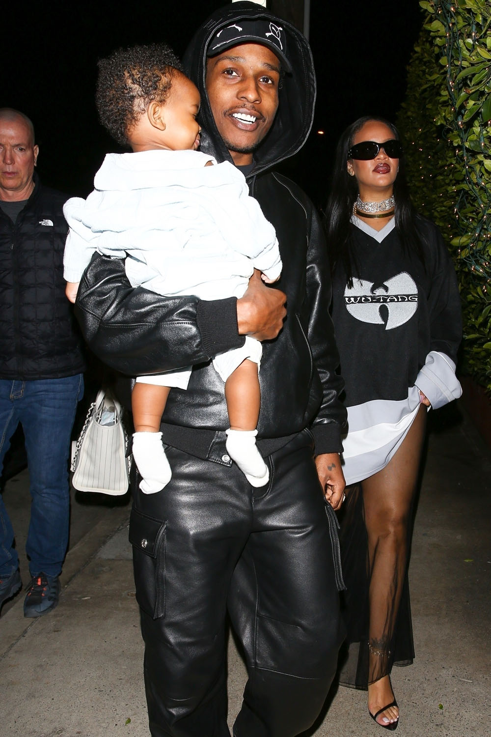 Rockstar Parents A$AP Rocky and Rihanna Coordinated Outfits in