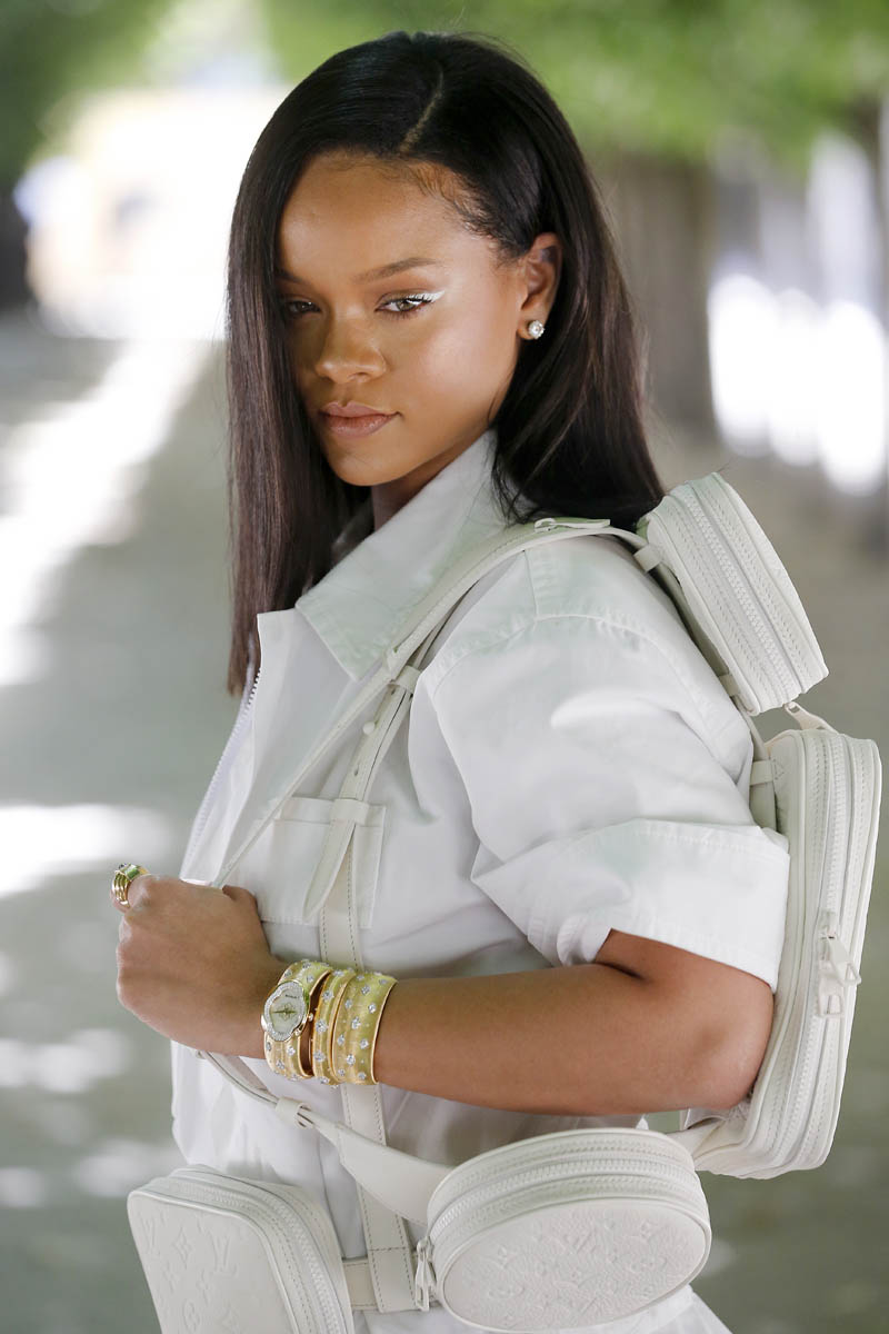 Rihanna at the Louis Vuitton Menswear Show Paris June 2018