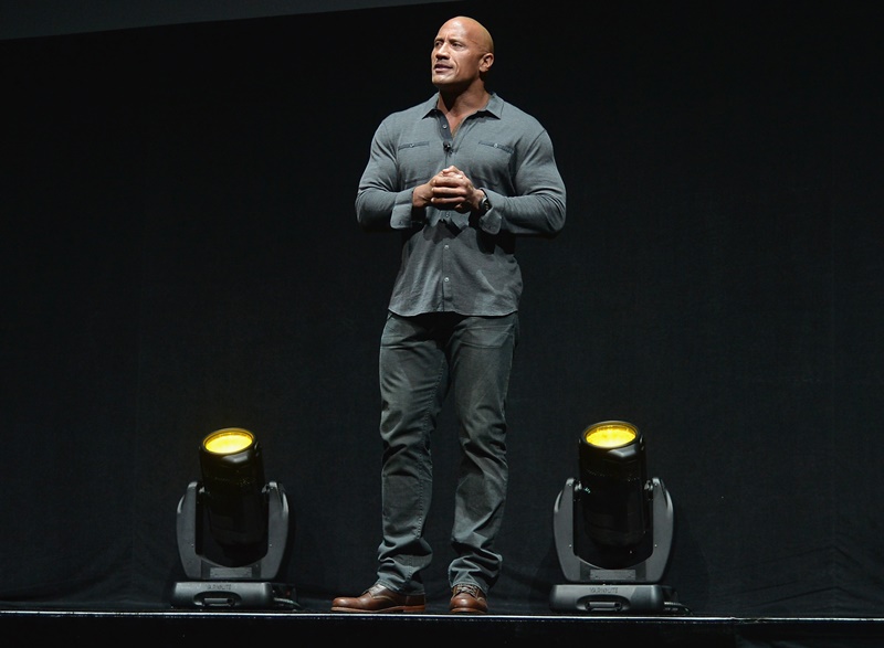 Dwayne The Rock Johnson at Cinemacon for Hercules and