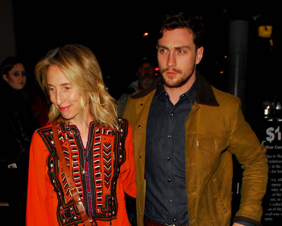 Sam and Aaron Taylor-Johnson out for dinner in Los Angeles|Lainey ...