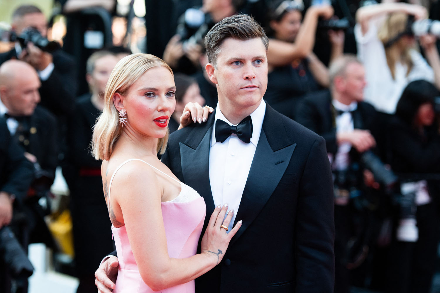 Scarlett Johansson and Colin Jost Turn Heads at Cannes Film Festival
