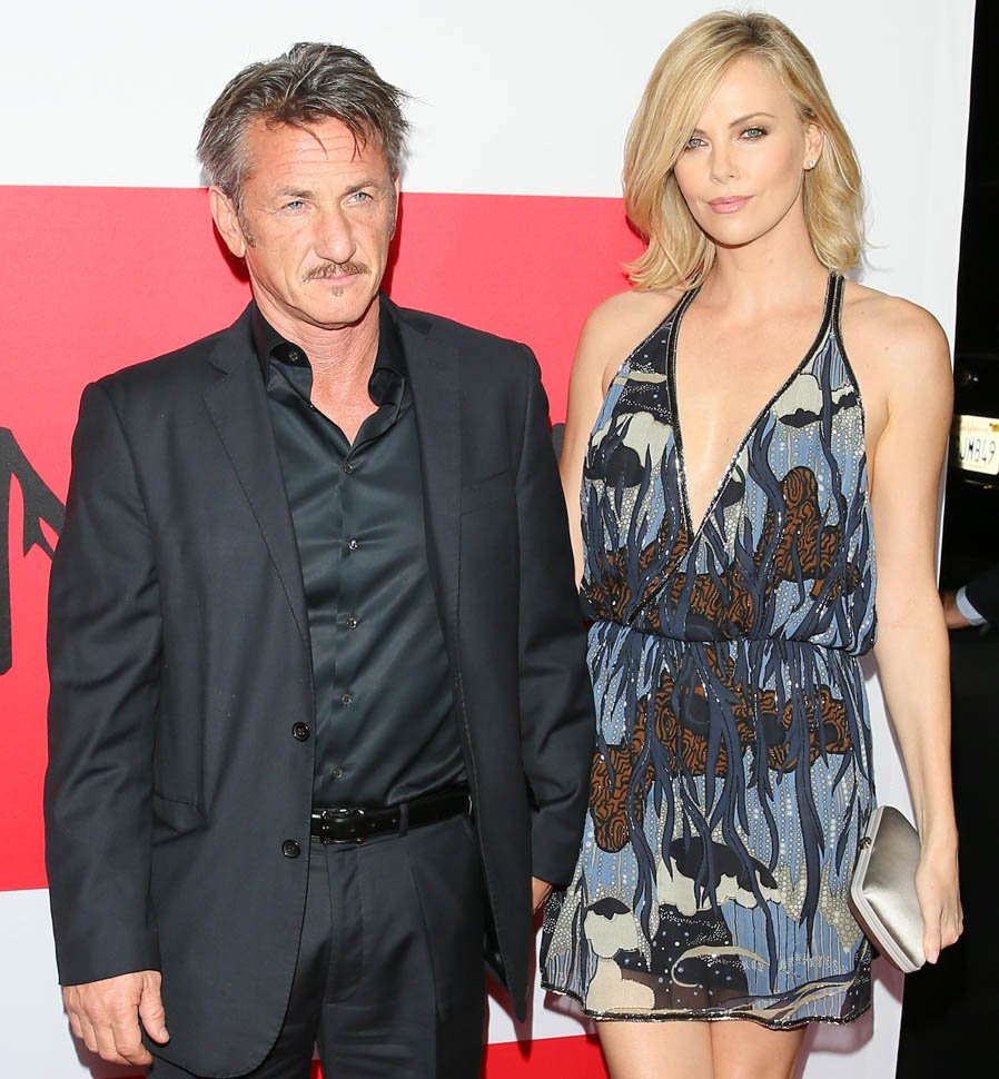 Charlize Theron with ex-fiance Sean Penn