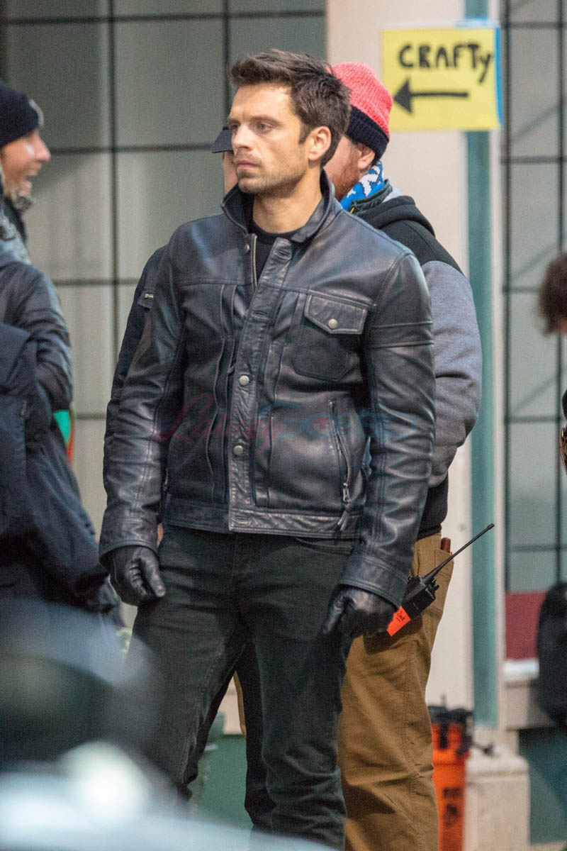 Sebastian Stan is still hot on the set of The Falcon and the Winter Soldier