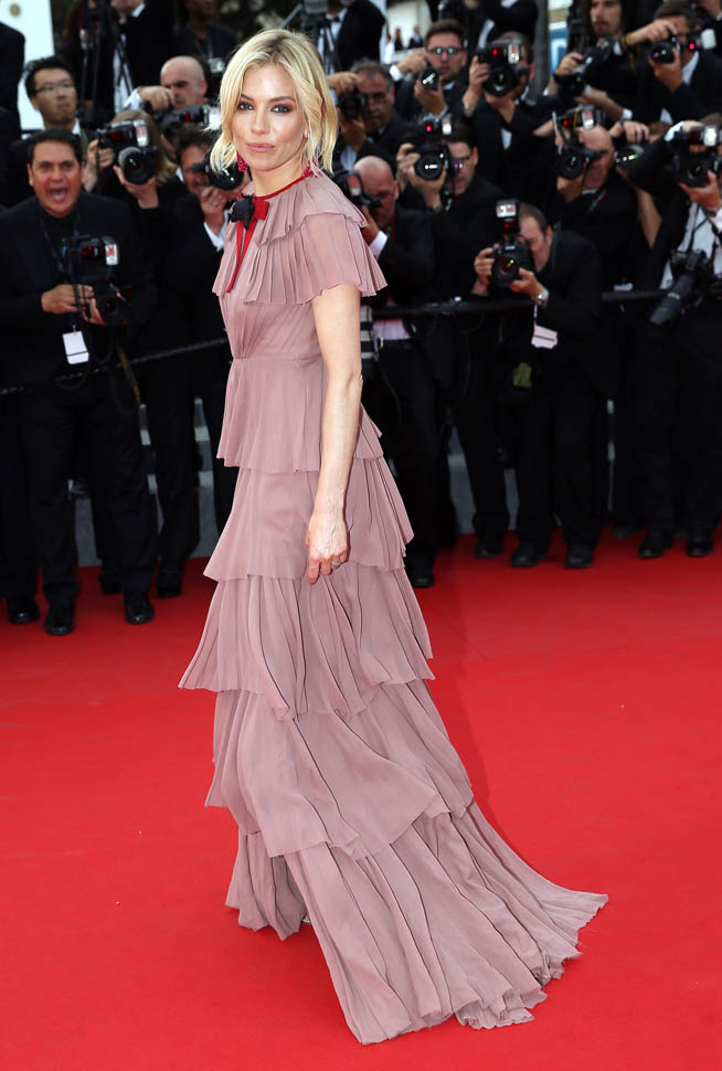 Sienna Miller closes Cannes 2015 in two Gucci dresses|Lainey Gossip ...