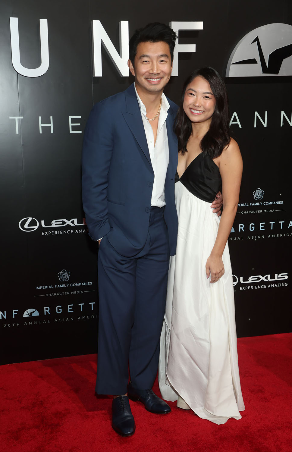 Simu Liu and girlfriend Allison Hsu pack on PDA at 20th Unforgettable Gala  Asian American Awards