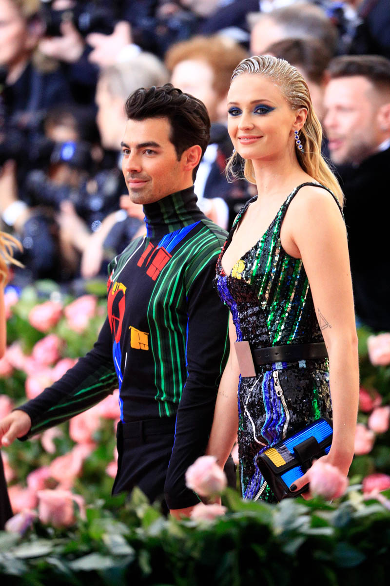 Sophie Turner and Joe Jonas Arrive At The Met Gala In Louis Vuitton
