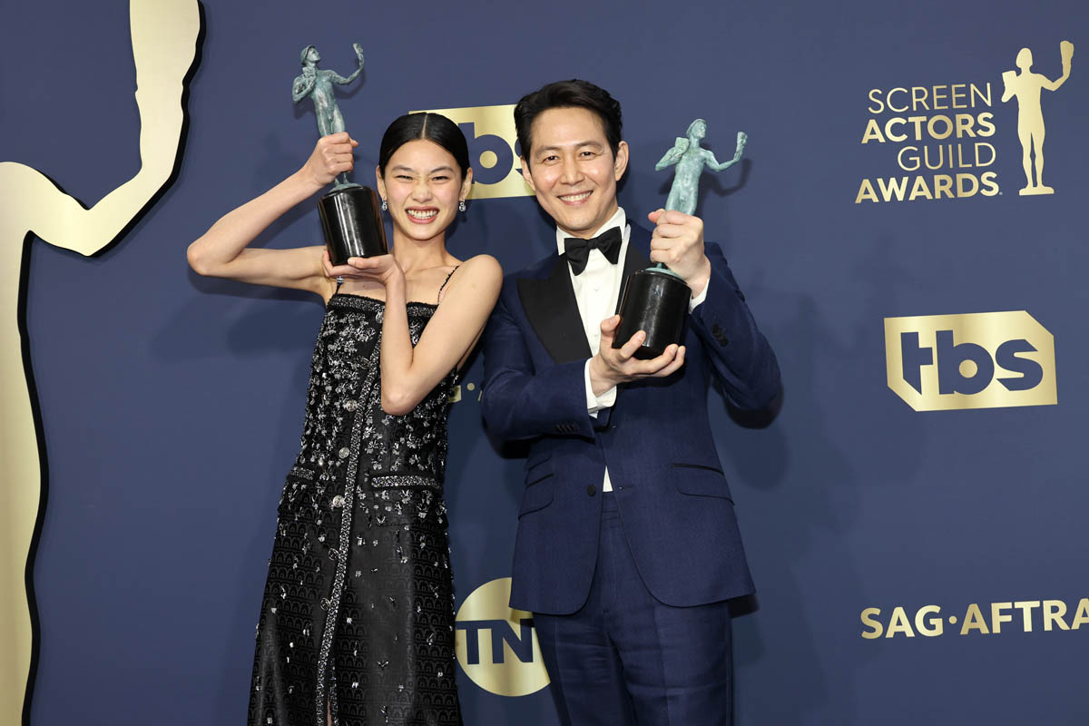 HoYeon Jung of 'Squid Game' honors Korea at SAG Awards 2022