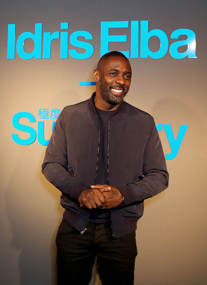 Idris Elba continues to promote his clothing line at Superdry stores in ...
