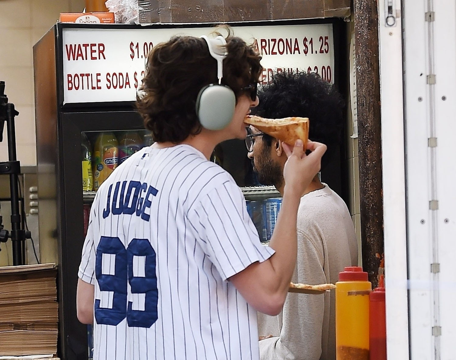 Timothee Chalamet Wears Yankees Jersey While Out Grabbing Slice of