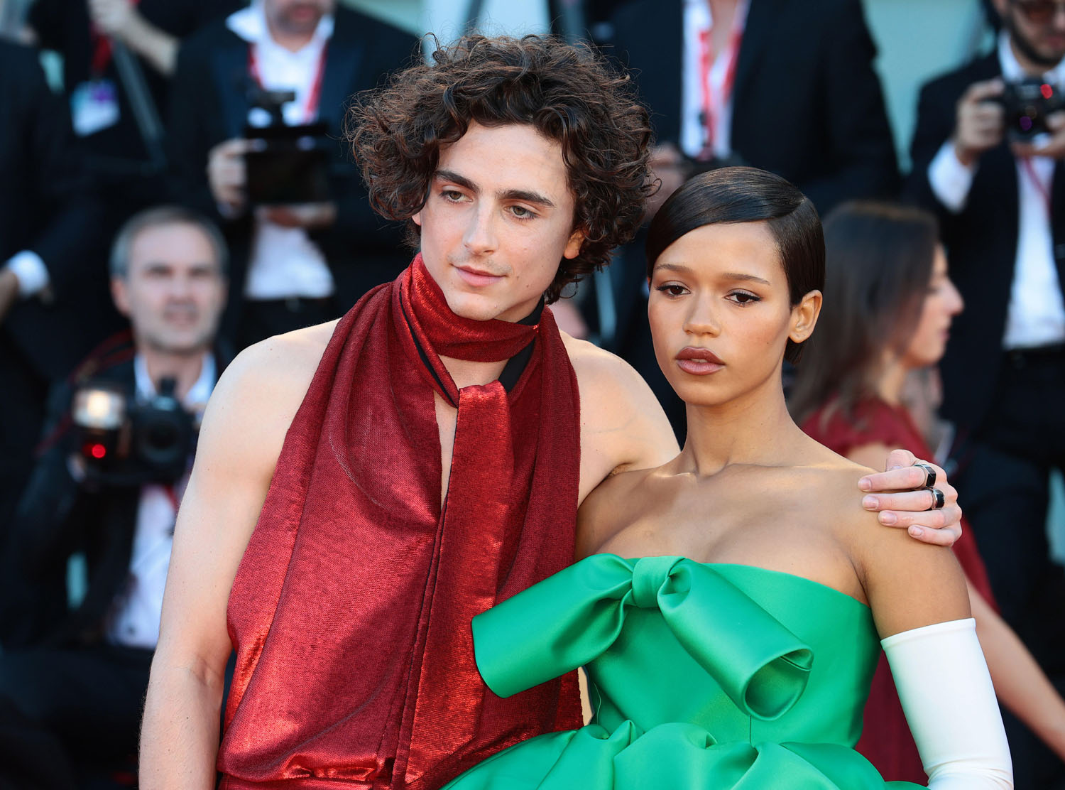 Timothee Chalamet & Taylor Russell Deliver The Perfect Contrast At