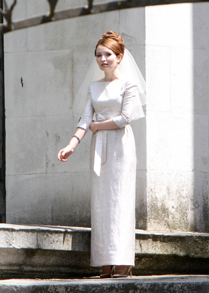 Tom Hardy And Emily Browning Shoot Wedding Scene On The Set Of Legend