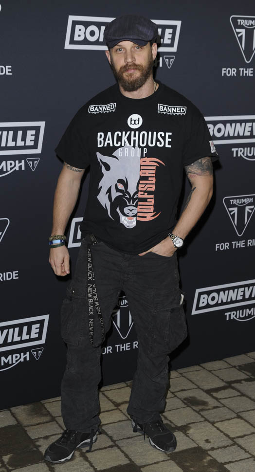 Tom Hardy at Triumph motorcycle event, says if offered Bond role he ...