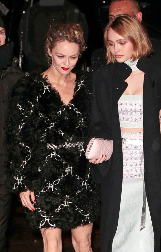Vanessa Paradis and Lily Rose Depp at Chanel's Paris-Salzburg 2014
