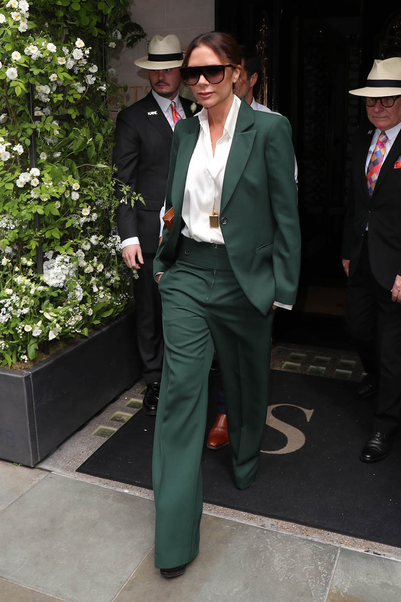Victoria Beckham at Scott's in London following the royal wedding