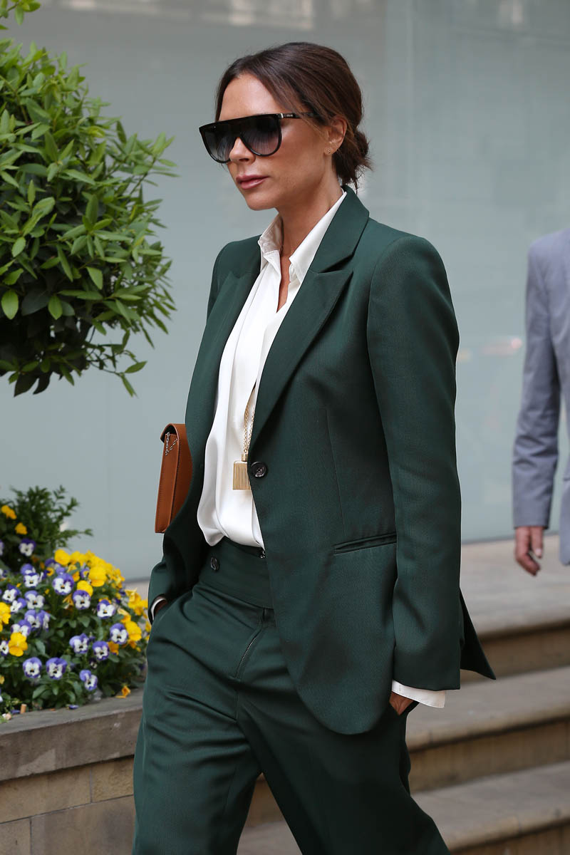 Victoria Beckham at Scott's in London following the royal wedding