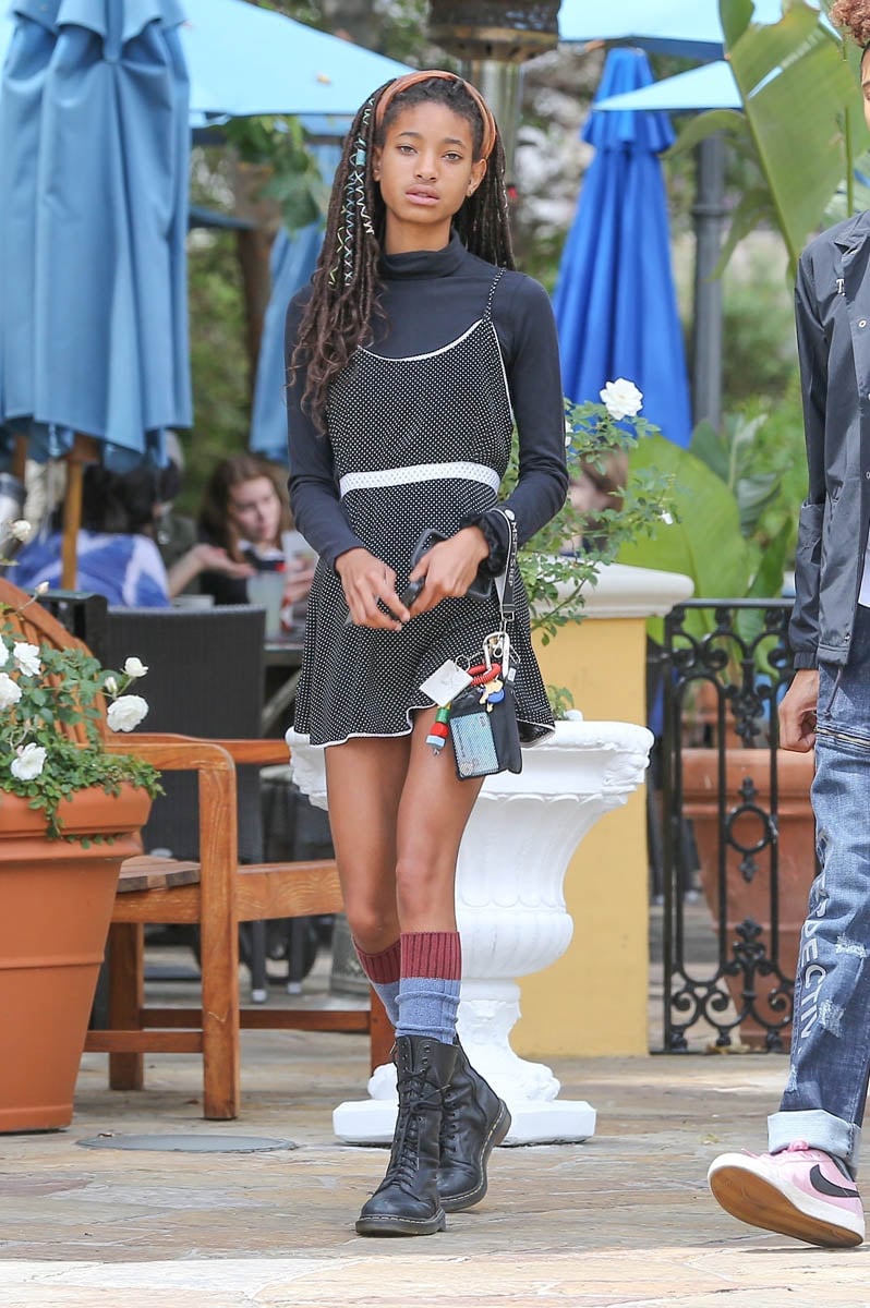 Willow Smith in LA with boyfriend Tyler Cole