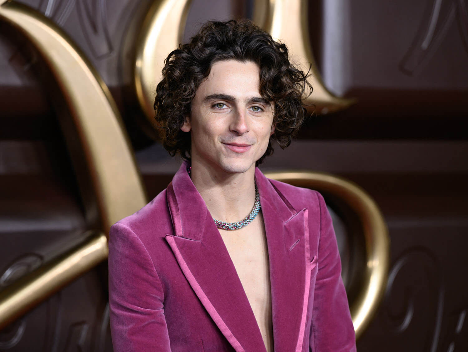 Timothée Chalamet Wore ﻿Custom Necklace to 'Wonka' Premiere