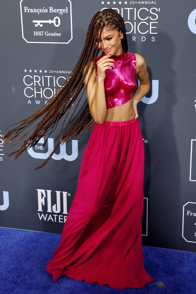 Zendaya is breathtaking in Tom Ford bustier at Critics' Choice Awards