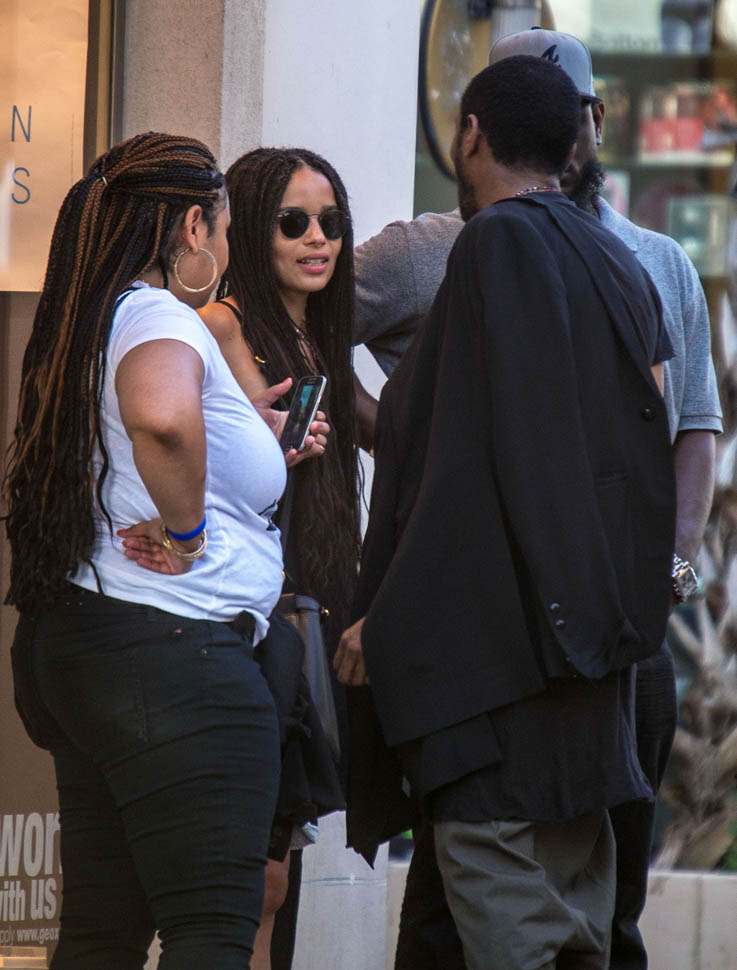 Zoe Kravitz and Mos Def shopping together in Cannes