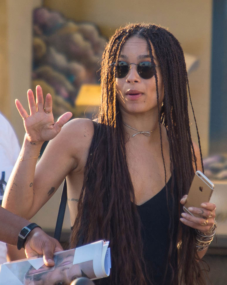 Yasiin Bey (Mos Def) and Zoe Kravitz seen out again in Cannes 5/21/15