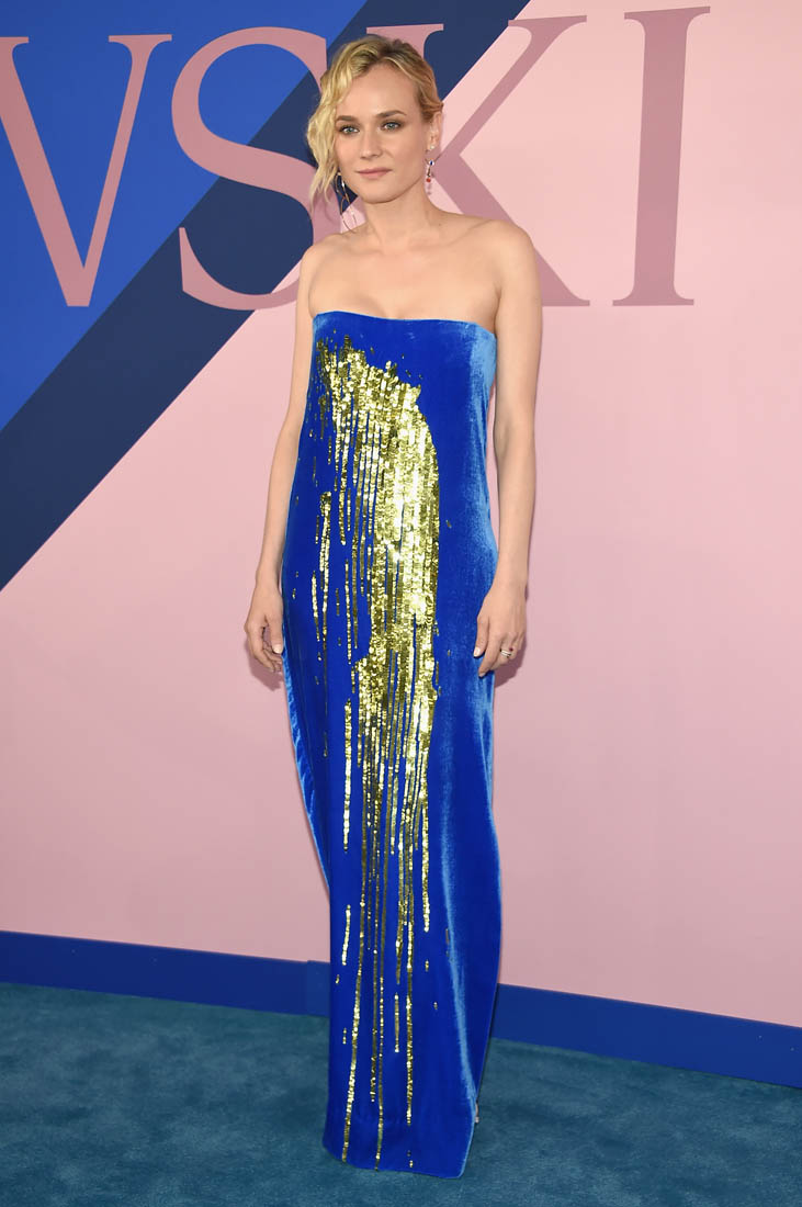 Velvet dress worn by Marie (Diane Kruger) as seen in The 355 movie