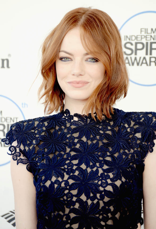 Emma Stone at the 2015 Independent Spirit Awards|Lainey Gossip ...
