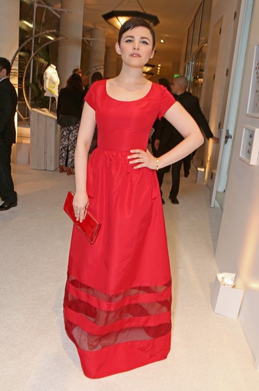 Ginnifer Goodwin’s terrible long red dress at the 2013 Costume ...