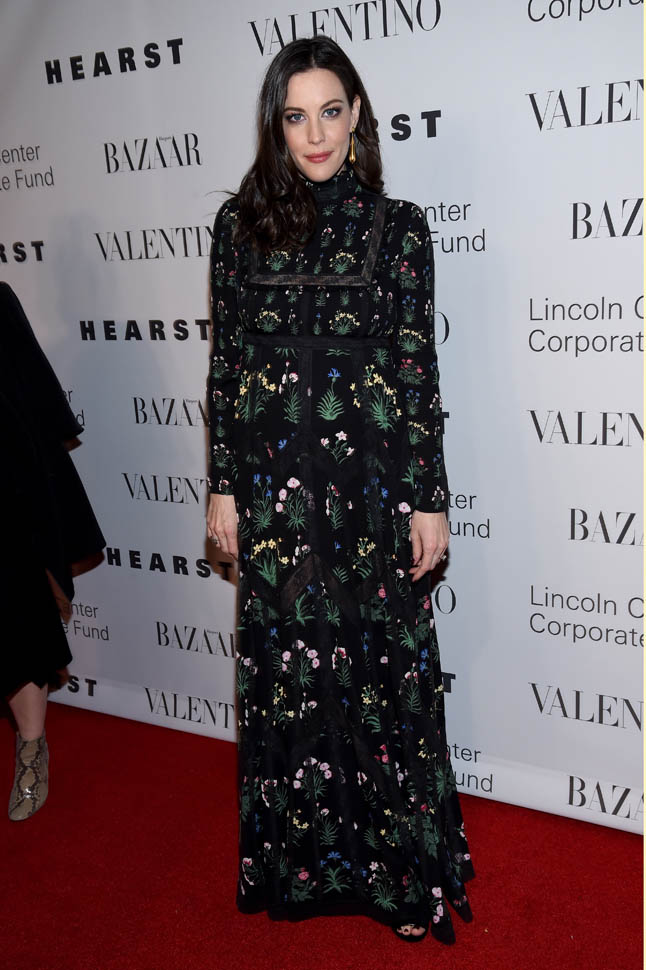 Liv Tyler's prairie dress at An Evening Honoring Valentino event in New ...