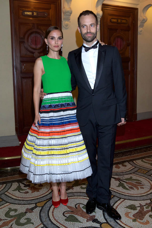 Carpets & Candids: Natalie Portman's rainbow skirt|Lainey Gossip Lifestyle