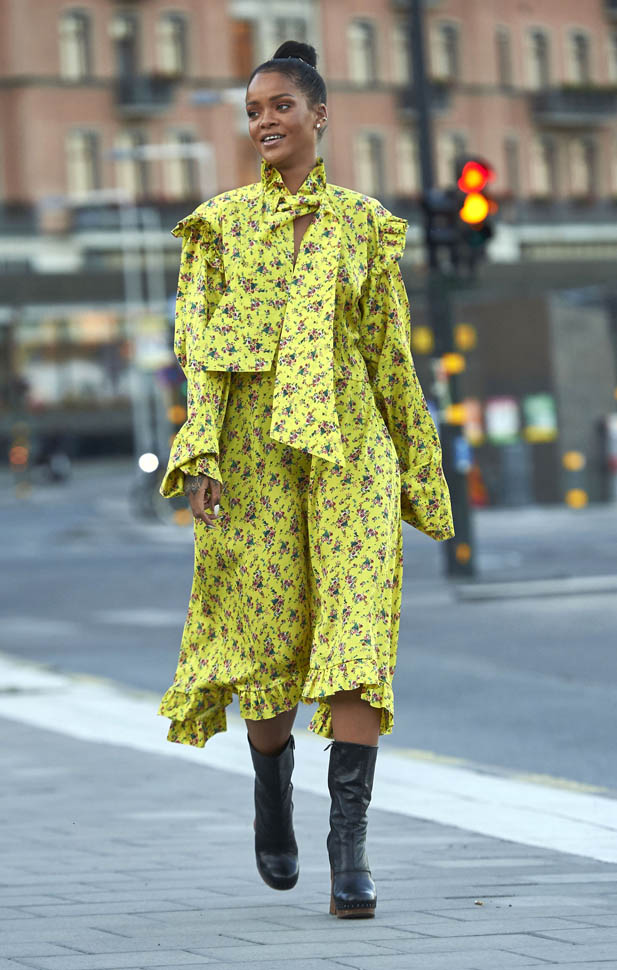 Rihanna’s yellow in Stockholm|Lainey Gossip Lifestyle